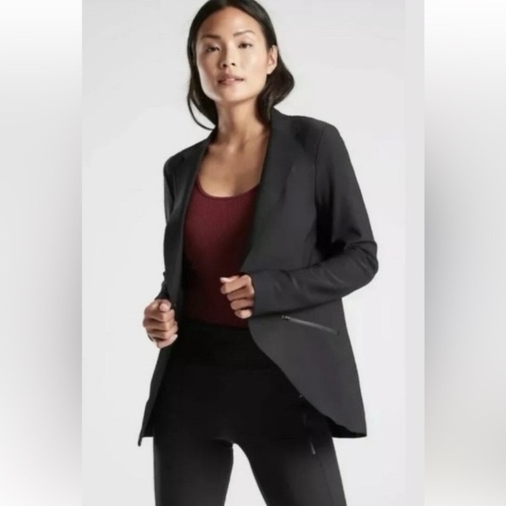 Athleta Black Interstellar Blazer Size 2